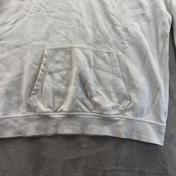 Nike Mens Hoodie Sweatshirt Large Pullover Athletic Football White Embroidered - Picture 6 of 11
